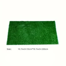 1pc High Quality Artificial Grass Carpet, Pet Friendly Synthetic Turf With 10mm Dense Plastic Fiber, Durable Polyurethane Backing, Suitable For Indoor/Outdoor Green Garden Rug, For Yard, Playground And Decoration