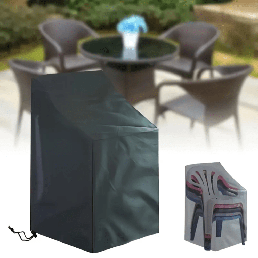 1 pieza Cubierta para silla de exterior de 64*64*120/70cm, Cubierta para muebles de jardín y patio, Protector impermeable para silla, Adecuado para sillas de ocio y sillas de jardín