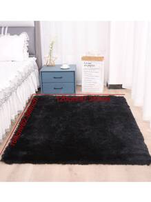 1PC Rugs For Living Room Black Fluffy Fluffy Shaggy Fuzzy Area Rug Carpets For Bedroom Shag Plush Soft Kids Home Decor Aesthetic, Room Decor