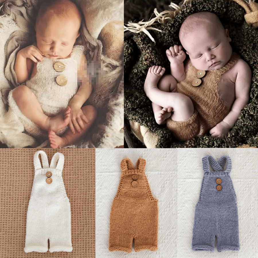 Mohair Overall Pants For Newborn Baby Photography