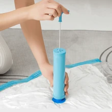 Jumbo Vacuum Storage Bag 40"X60" With Manual Pump, Airtight Compression, Dust & Moisture Proof, Zipper Closure, No Electricity Needed, For Clothes, Bedding, Dorm & Moving - Multicolor - View 4