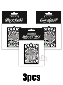Alien Visual Illusion Effect Card Design,Car Air Fresheners - Hanging Rearview Mirror Scented Tablets, Cool Automotive Decor, Paper-Based Vehicle Air Freshener Combo Set With Assorted Designs, Gift For Friends - Multicolor - View 8