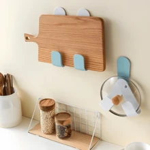 Adjustable Pot Lid Holder, Fits In Cabinet, Wall-Mounted Inside Cabinet Door For Pot Lid Storage, ABS Material Hanging Kitchen Rack