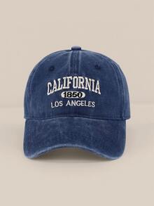 1 件女士城市名称“CALIFORNIA”字母刺绣水洗复古棒球帽，适合春、夏、秋、冬、防晒、日常穿着、户外运动、度假、旅行 - 彩色 - 查看 16