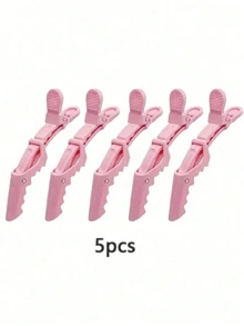 5个/2个多功能发夹，带鳄鱼夹和发型定位夹，适用于美发师和专业发型师，女士塑料防滑发夹，专业沙龙发夹，带鳄鱼夹的发型夹，长嘴夹，鹤嘴夹，卷发造型师之选，家居浴室装饰，发饰 - 彩色 - 查看 10