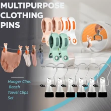10 Pack Multi-Functional Plastic Strong Clips For Beach Sunbathing, Pool Parties, Hanging Towels, Wet Swimsuits, Blankets Clothing Towel Holder Clips For Clothes Pool Boat