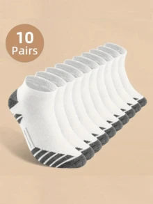 1/5/10 /15/ 20 Pairs Of Men's Anti Odor & Sweat Absorption Low Cut Socks, Comfy & Breathable Socks, No Show Socks For Daily & Outdoor Wearing, All Seasons Wearing - Multicolor - View 4