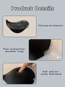 1pc/2pcs Thick Invisible Adhesive Bra/Breast Lift Tapes, Suitable For Dresses, Enhances Cleavage, Lifts And Shapes Petite/Small Bust - Multicolor - View 6