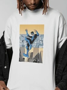 INVINCIBLE Camiseta Unisex traje azul - Camiseta de superhéroes y cómics