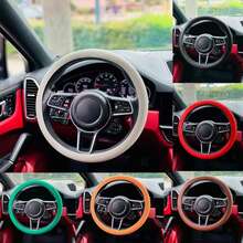 Stretchy Breathable Car Steering Wheel Cover, Non-Slip Anti-Wear Thin Steering Wheel Protector, All Season Sweat-Absorbing - one-size - View 9