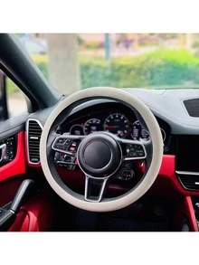 Stretchy Breathable Car Steering Wheel Cover, Non-Slip Anti-Wear Thin Steering Wheel Protector, All Season Sweat-Absorbing - one-size - View 13