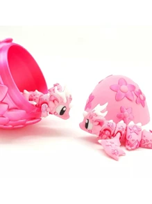 Nova Decoração de Mesa de Artesanato Flexível em Flor de Sakura e Dragão Impressa em 3D, Fofa, Presente de Formatura