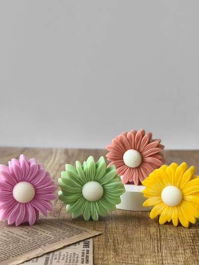 1pc Large Daisy Silicone Candle Mold. Handmade Aromatherapy Candle DIY Silicone Mold, Creative Candle Making Mold, Furniture Decoration Candle Mold, Ideal Tool, Mother's Day Gift
