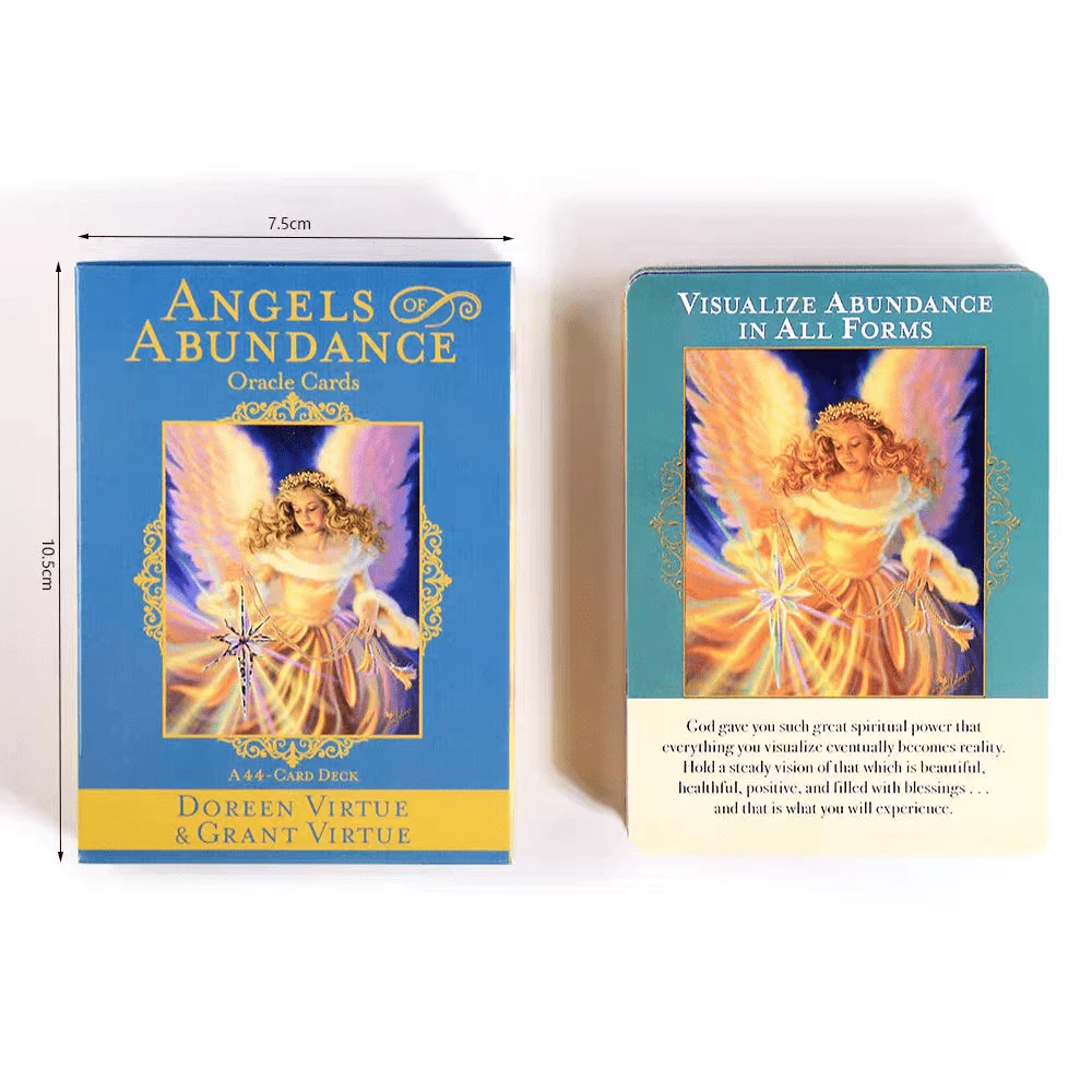 Angels Of Abundance Oracle Cards, English Version - Blue - View 1