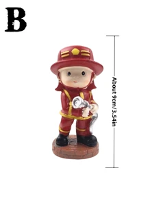 Assorted Firefighter Cake Decorations: Firefighter Themed Happy Birthday Cake Toppers, Firefighter Truck Figurine Cake Decorations, Firefighter Theme, Housewarming Party, Birthday Party Decorations, Cake Decor