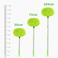 Extendable Car Wash Mop - Ultra Absorbent Microfiber Chenille Head, Durable Long Handle For Effective Vehicle Detailing And Care, Ldeal For Home Windows