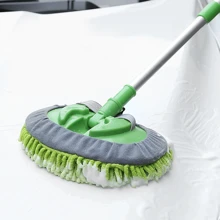 Extendable Car Wash Mop - Ultra Absorbent Microfiber Chenille Head, Durable Long Handle For Effective Vehicle Detailing And Care, Ldeal For Home Windows