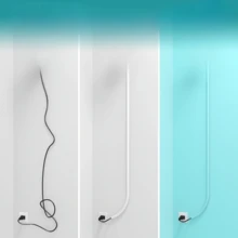 1 cuộn ống dẫn cáp PVC tự dính, bảo vệ cáp sàn, ống dẫn dễ cắt để quản lý cáp, thích hợp cho gia đình hoặc văn phòng - Nhiều màu - Xem 2