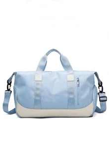 1pc Personalized Customized Name Sports Fitness Bag, Wet And Dry Separation Gym Training Bag, Large Capacity Swim Travel Handbag, Water-Resistant Short-Distance Travel Luggage Bag, Fitness Yoga Storage Bag, Suitable For Daily Use And Can Be Given As Gifts For Family, Friends, Girlfriends, Christmas, Easter, Spring Festival, Mother's Day, Father's Day, Women's Day, Valentine's Day, Teacher's Day, Nurse's Day, Birthday - Multicolor - View 9