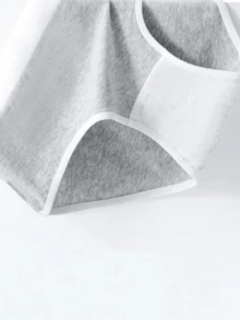 Tween 女童透气撞色腰带运动字母印花比基尼内裤 - 彩色 - 查看 3