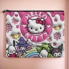 Bolsa de cosméticos de , bolsa de maquillaje multifuncional de gran capacidad oficial de  , perfecta para guardar productos de cuidado de la piel, cosméticos y artículos de viaje, regalo ideal para Navidad, San Valentín y cumpleaños, organizador, bolsa de aseo, bolsa de dibujos animados linda, organizador de viaje de gran capacidad, pequeños accesorios de gato, bolsa de regalo de fiesta - Multicolor - Ver 6
