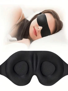 2 Packs [Pressure-Free Blackout Eye Mask] Curved 3D Design For Side Sleepers | Silky-Soft Touch | Stays Put When Tossing