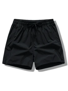3pcs Men's Sport Shorts Set, Summer,Father Day Gift, Thin Ice Silk Quick-Dry Shorts, Fashionable Casual Running Fitness Beach Shorts