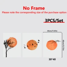 3pcs Canvas Art Print, Modern Wall Arts, Posters Wall Art Set, Abstract Art, Burnt Orange Home Decor - Canvas Material (Optional Frame) - Multicolor - View 11