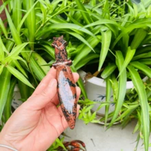 独特的天然水晶剑雕刻 - 非常适合家居装饰和生日、万圣节和圣诞节礼物、DIY 工艺品、珠宝图案、DIY 珠宝制作配件 - 彩色 - 查看 8
