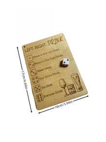 Drinking Game Beer Games Game For Adult,1 Set Wooden Dice Drinking Game Set For Adult Bachelor Party , Valentine's Day Party Toy Drunk Cubes Party Board Game, Valentine's Day Uses Dices & Dice Bag - Left/Right Drinking, Adult Wooden Drinking Game For Bachelor/Birthday Party, Fun Adult Party Bar Game, Social Interaction Board Game, Made Of Pine Wood,Adult Monopoly,Bachelor Games,Drink Games