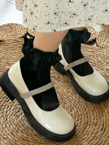 6 Pairs Of Women's Soft Lace Mid-Calf Socks, Athletic Socks Stylish And Cute Everyday Fashion For Spring/Summer, Perfect For Back To School And Valentine's Day - Multicolor - View 3