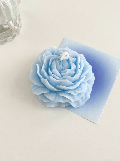 1 caja Vela aromática decorativa con diseño floral exquisito, regalo festivo, ambientador de interior, vela aromática de larga duración