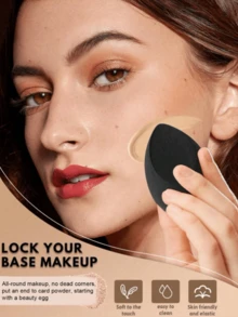 6pcs/Set Makeup Sponge Blenders Set, Including Liquid, Cream And Powder Foundation Blender Sponges, Black Makeup Sponges, Latex-Free Wet & Dry Use Foundation Blenders Suitable For All Skin Types,Makeup,Cheap,Room Decor,Vanity,Travel,Bedroom,Makeup Accessories,Puff,Makeup Blender,Powder Puff,Makeup Sponge,Cheap,Stocking Stuffers,Makeup,Makeup Tools,Cheap Stuff,Gifts,Gifts For Women,Christmas Gifts,Giveaways,Travel,Cheap Stuff,Travel Essential - Black - View 4