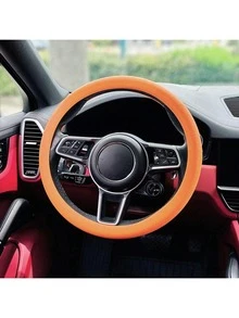 Stretchy Breathable Car Steering Wheel Cover, Non-Slip Anti-Wear Thin Steering Wheel Protector, All Season Sweat-Absorbing - one-size - View 11