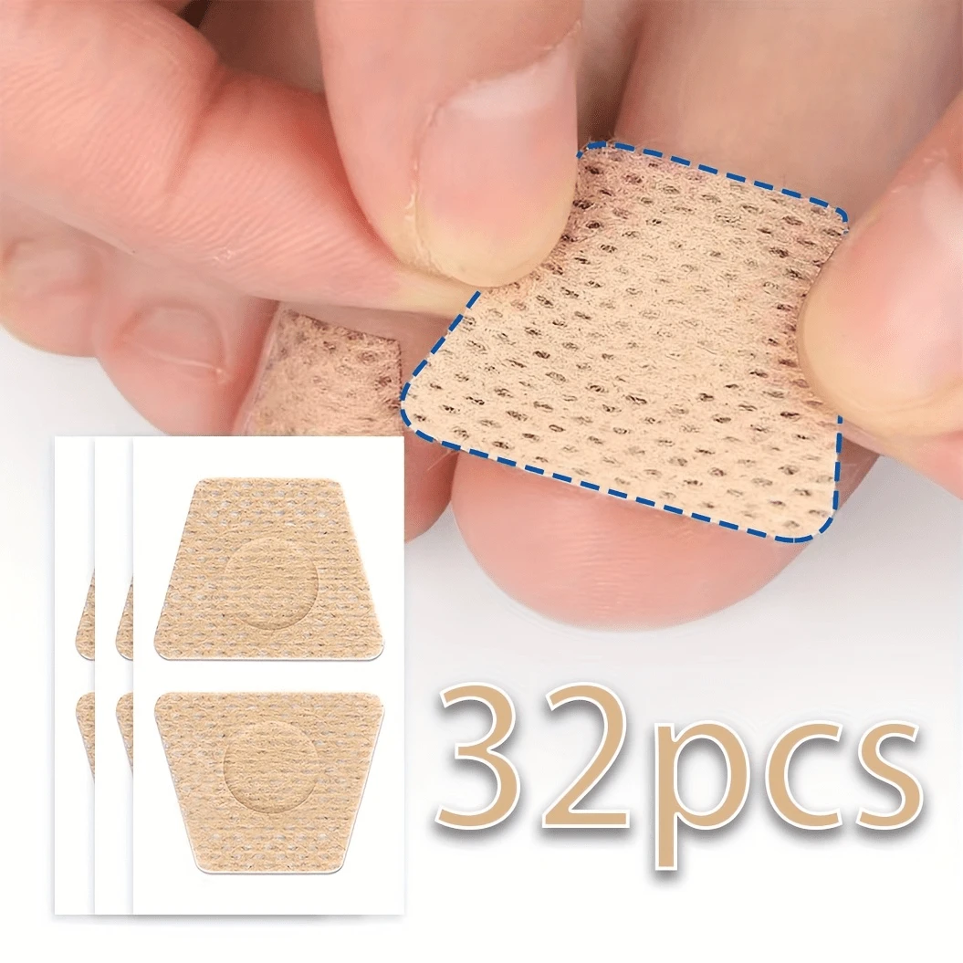 32/72pcs Toenail Care Tape, Thick Nail Protection, Double-Layer Design Of Adhesive Tape Nail Protection And Appearance - Apricot - View 1