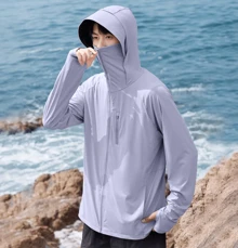 CAMEL CROWN Women's Sun Protection Clothing, Cool Quick-Drying Black Collagen Yarn High-Multiple Sun Protection Clothing Outdoor Fishing Sun Protection Light Short Jacket