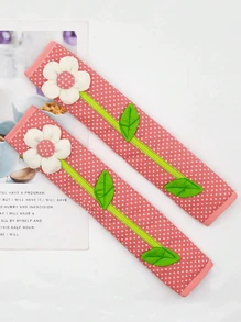 QYeah 1/2pcs Fabric Dual Door Refrigerator Handle Cover, Anti-Cold Sleeve, Refrigerator Door Handle Anti-Dust Cover, Anti-Static Car Steering Wheel Cover,Bag,Organizer,Storage