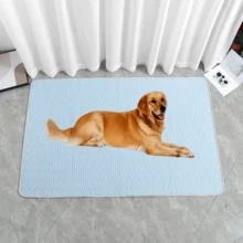 Bardzo duża mata chłodząca dla zwierząt, jedwabna mata do spania dla zwierząt, duża mata chłodząca na lato, zapewnia zwierzętom chłód i wygodę przez całe lato - Niebieski - Zobacz 16