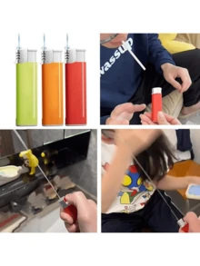 Creative Prank - Water Squirt Lighter Toy - Fun Gag Gift For Parties, Halloween And Christmas - Orange And White Design - Novelty Water Squirt Lighter - Suitable For Pranks And Entertainment - Water Toy - Multicolor - View 4