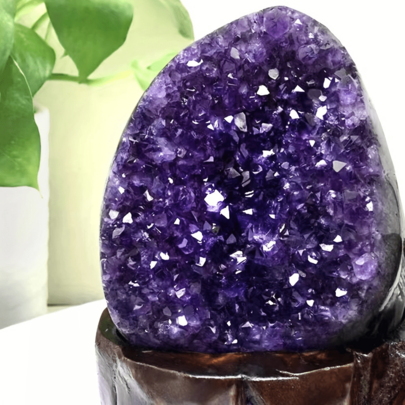 天然紫水晶洞原石紫結晶塊紫結晶クラスター置物紫水晶-人への誕生日プレゼントに適した佳品