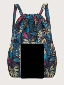Drawstring Backpack Large Capacity Versatile Lightweight Outdoor Travel Sports Backpack For Moms And Students - Multicolor - View 3