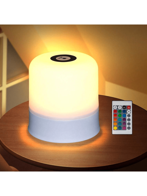 1 Stück aufladbares, dimmbare 3-Farben Touch Control Nachtlicht, geeignet für Nachttisch, Schrank, Kinderzimmer, Büro, Wohnzimmer, Esszimmer usw., augenfreundliches, sanftes Schlafzimmer Nachtlicht