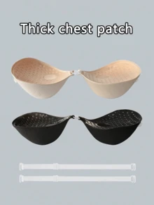 1pc/2pcs Thick Invisible Adhesive Bra/Breast Lift Tapes, Suitable For Dresses, Enhances Cleavage, Lifts And Shapes Petite/Small Bust - Multicolor - View 2