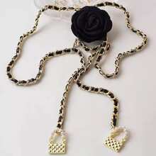 女士优雅花卉装饰腰带，百搭连衣裙、牛仔裤配饰，夏季日常穿着、秋季上学、秋季、万圣节 - 彩色 - 查看 10