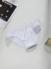 4 piezas de ropa interior de mujer con paneles de malla perforada de nailon y spándex sin costuras
