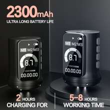 Poseidon Tattoo Gun Wireless Tattoo Machine With 2300 MAh Batteries Power Supply 7 Strokes Length Tattoo Pen For Beginner And Artist