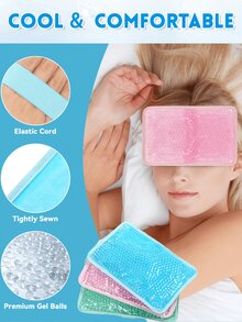 1pc Gel Beads Ice Pack Ice Bag With Strap-Reusable Hot & Cold Pack Compress For Knee, Shoulder, Foot, Back, Ankle, Neck, Hip, Elbow, Wisdom Tooth-7.76''x4.93'' Essential For Cooling Off