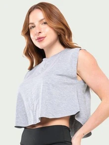 Women's Fitness Gym Cropped Tank Top Kit 2 - 白色 - 查看 7