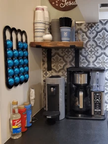 Coffee Capsule Holder Stand Rotary Coffee Pod Tower Rack Rotatable Coffee Pod Storage Shelves Storage 20/40PCS Capsule Back To School