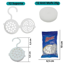 12 Anti Mofo Traça Antitraça Guarda Roupa Armário Mau Cheiro 25g Canela